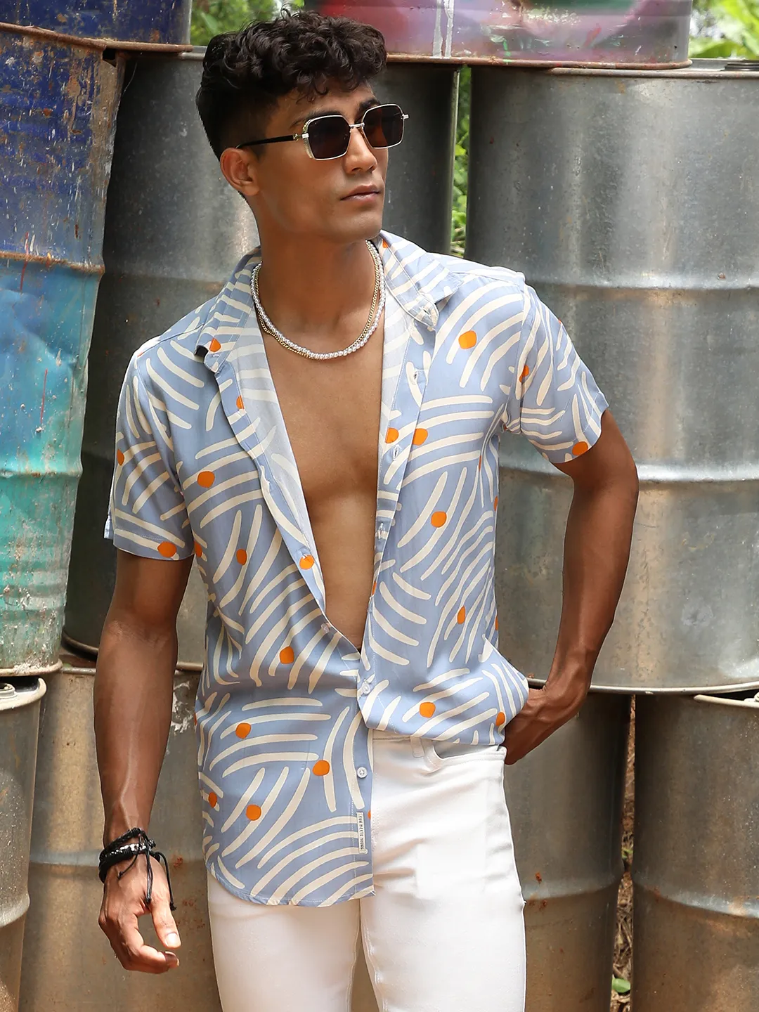 Abstract Print Shirt - Image 2