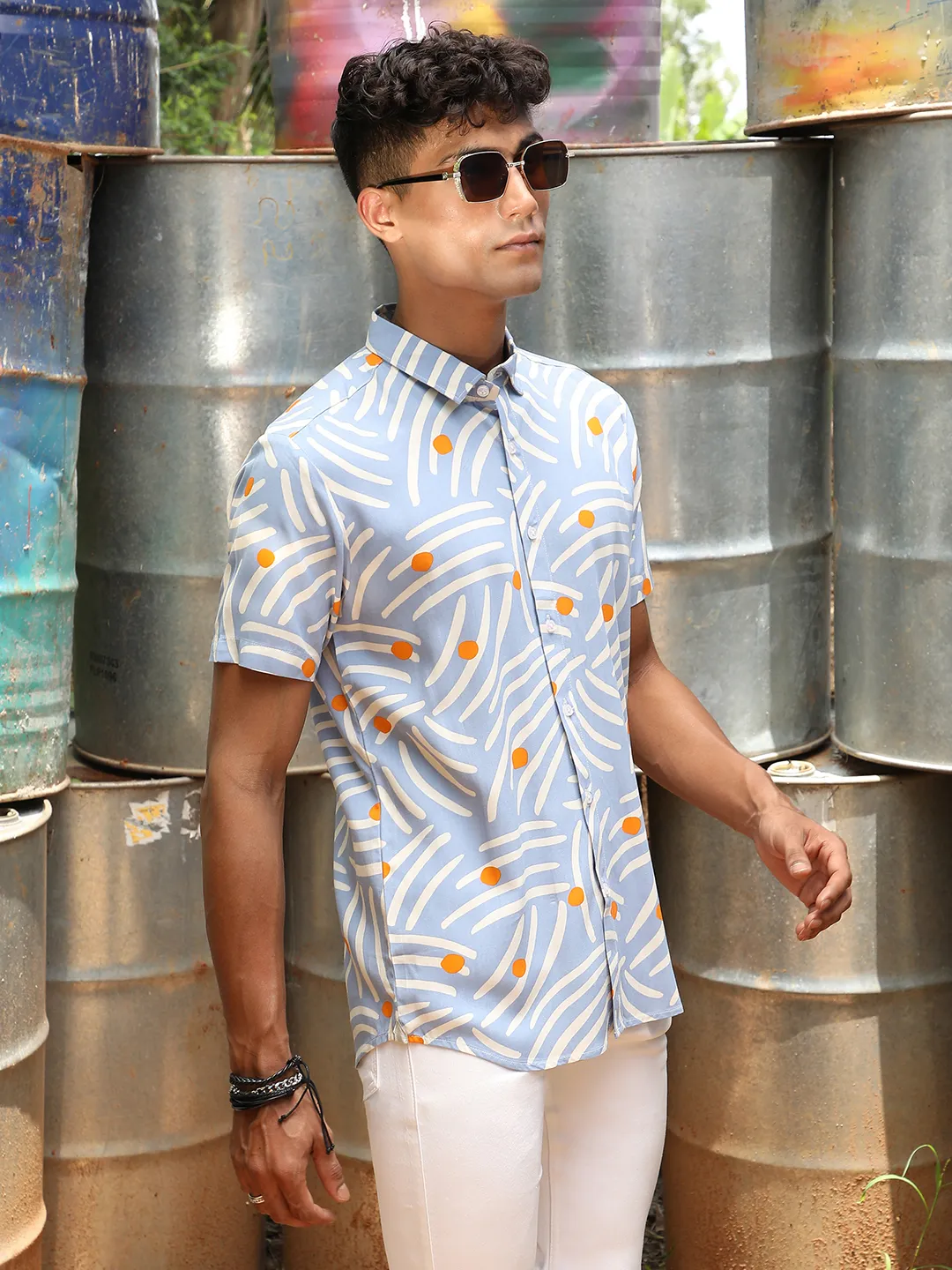 Abstract Print Shirt - Image 3