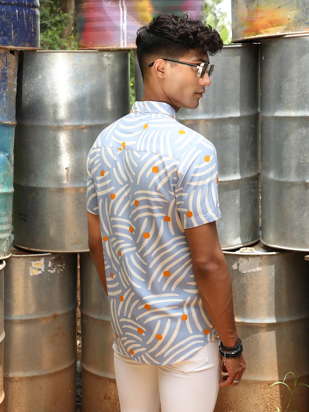 Abstract Print Shirt - Image 4