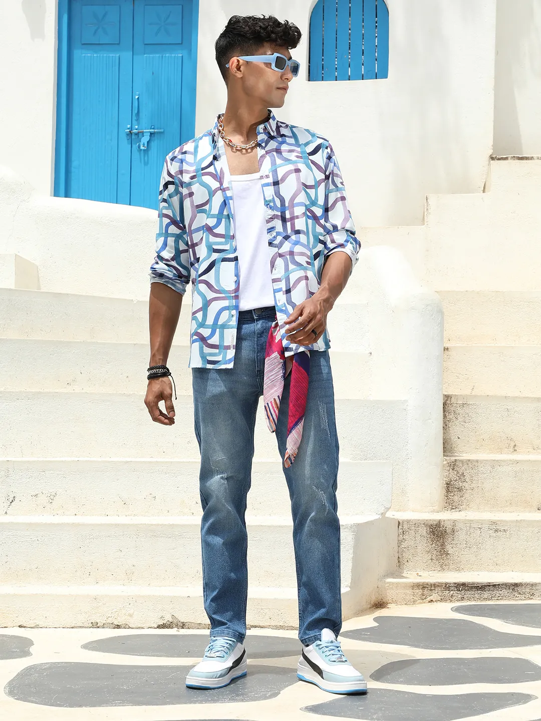 Abstract Print Shirt - Image 5