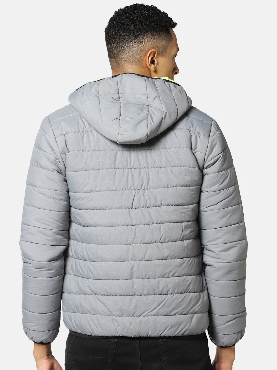 Puffer Jacket With Contrast Zipper - Image 6