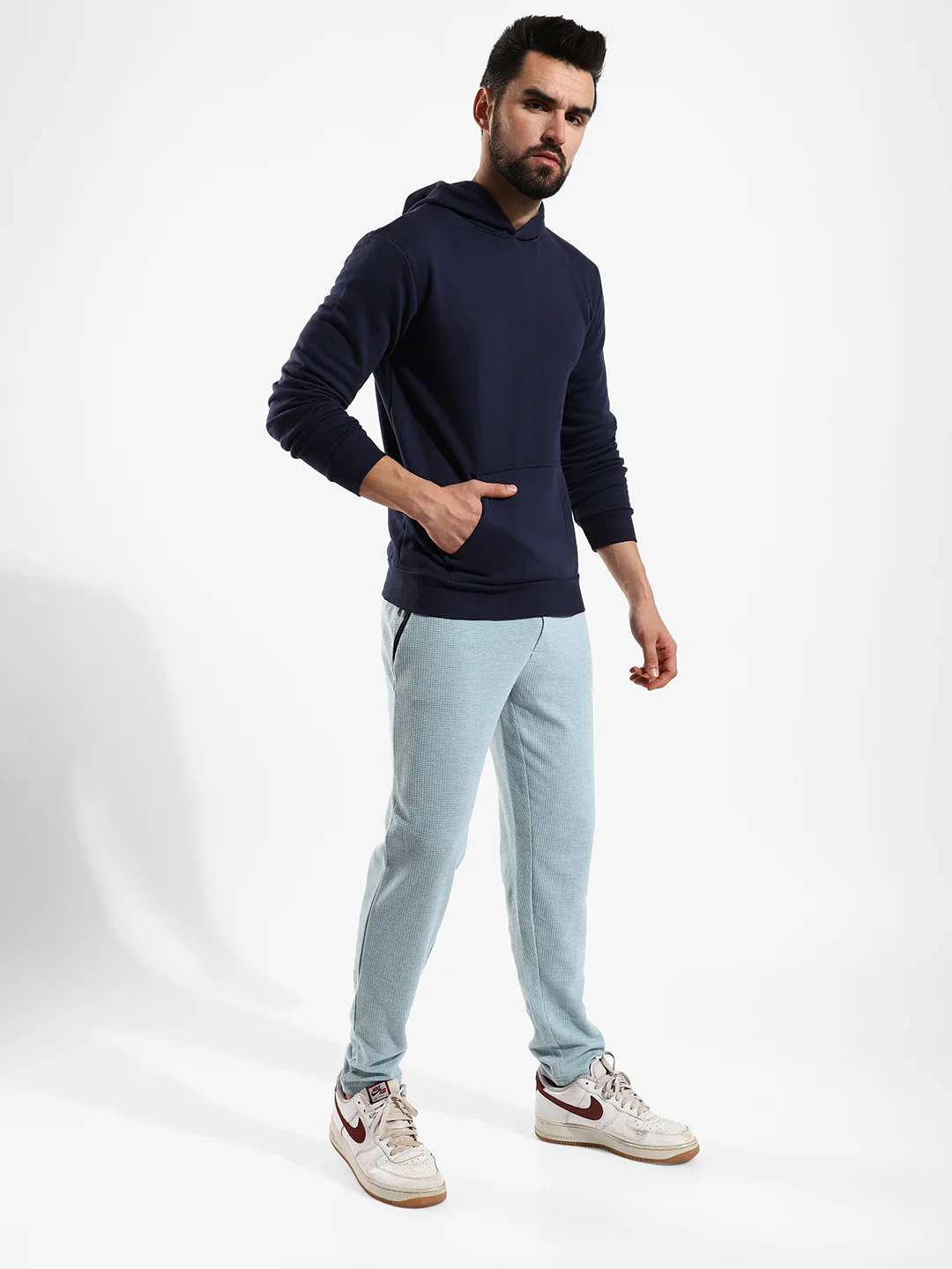 Cotton Solid Regular Fit Tracksuit For Casual Wear - Image 2