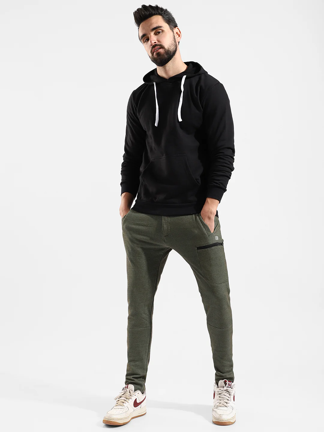 Cotton Solid Regular Fit Tracksuit For Casual Wear - Image 2