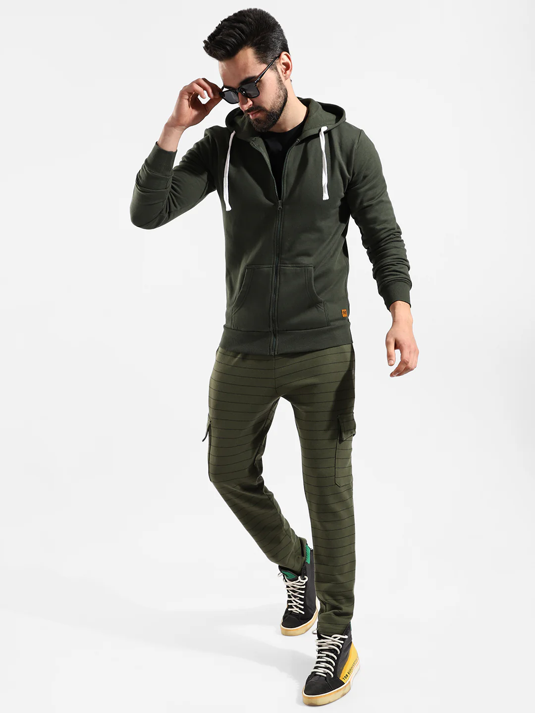 Cotton Solid Regular Fit Tracksuit For Casual Wear - Image 5