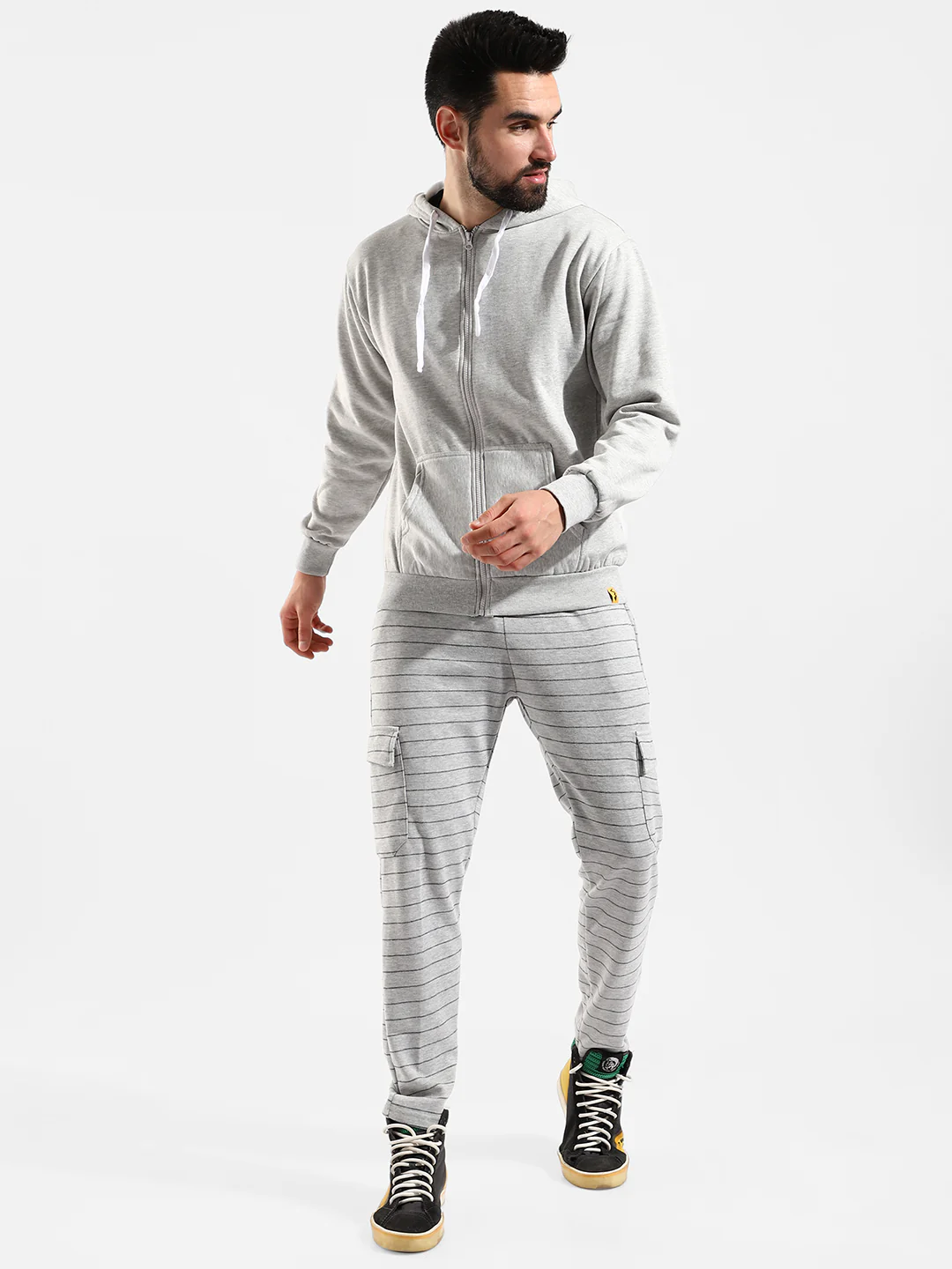 Cotton Solid Regular Fit Tracksuit For Casual Wear - Image 2