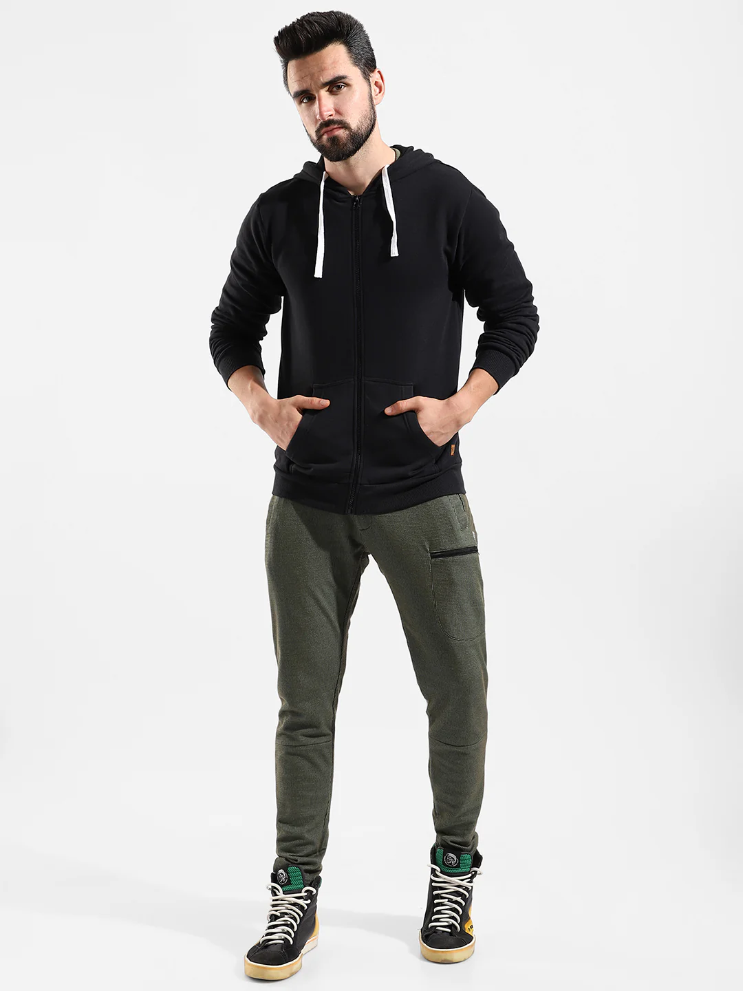 Cotton Solid Regular Fit Tracksuit For Casual Wear - Image 2