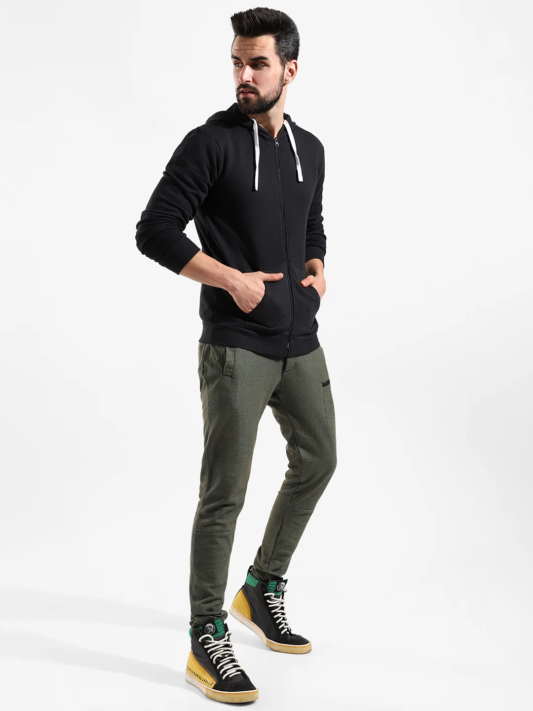 Cotton Solid Regular Fit Tracksuit For Casual Wear - Image 3