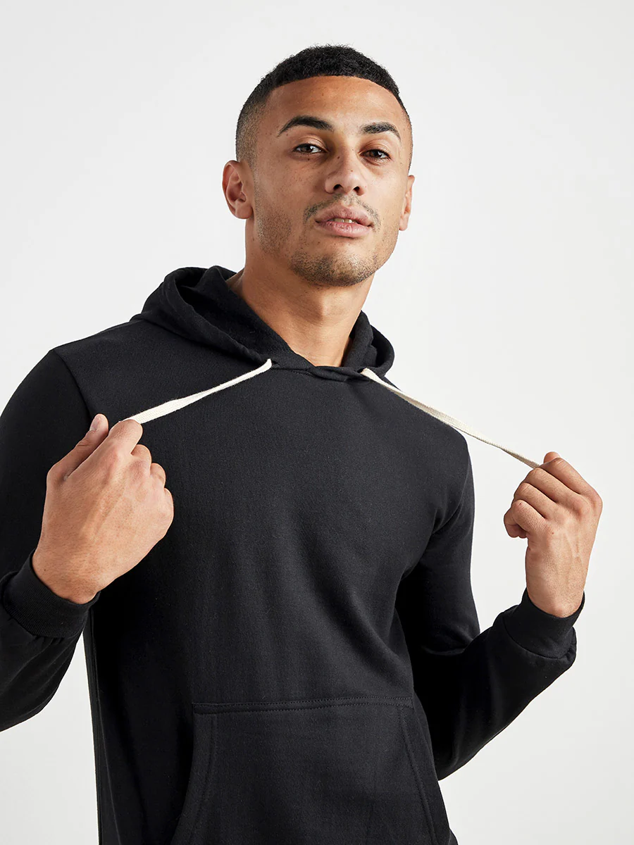 Pullover Hoodie With Contrast Drawstring - Image 3
