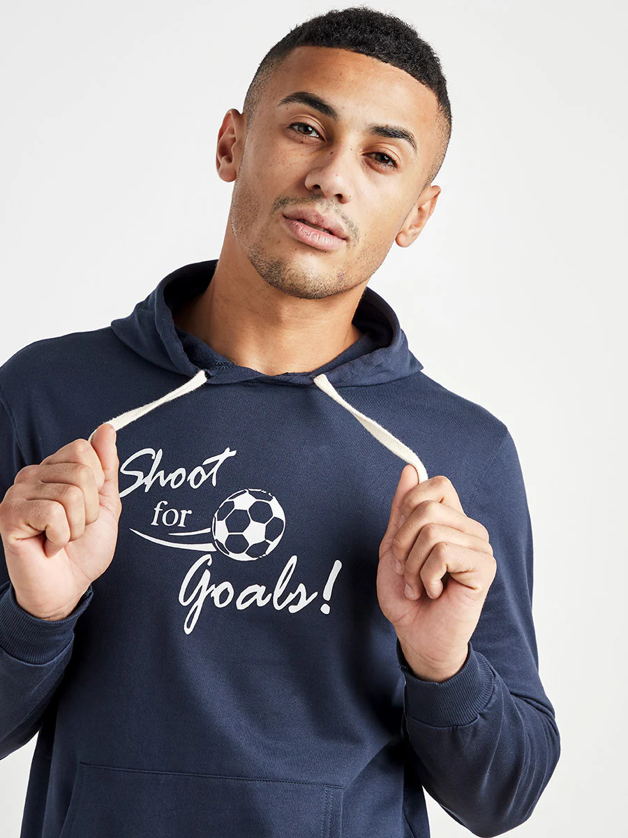 Shoot For Goals Hoodie With Kangaroo Pocket - Image 3