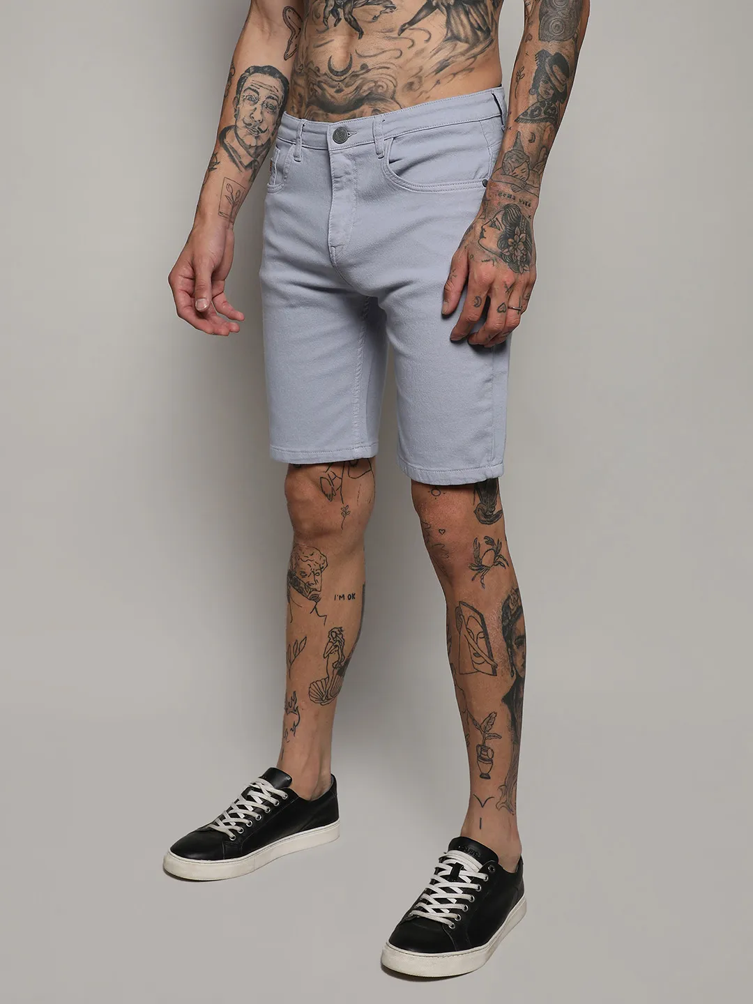 Chino Denim Shorts - Image 3