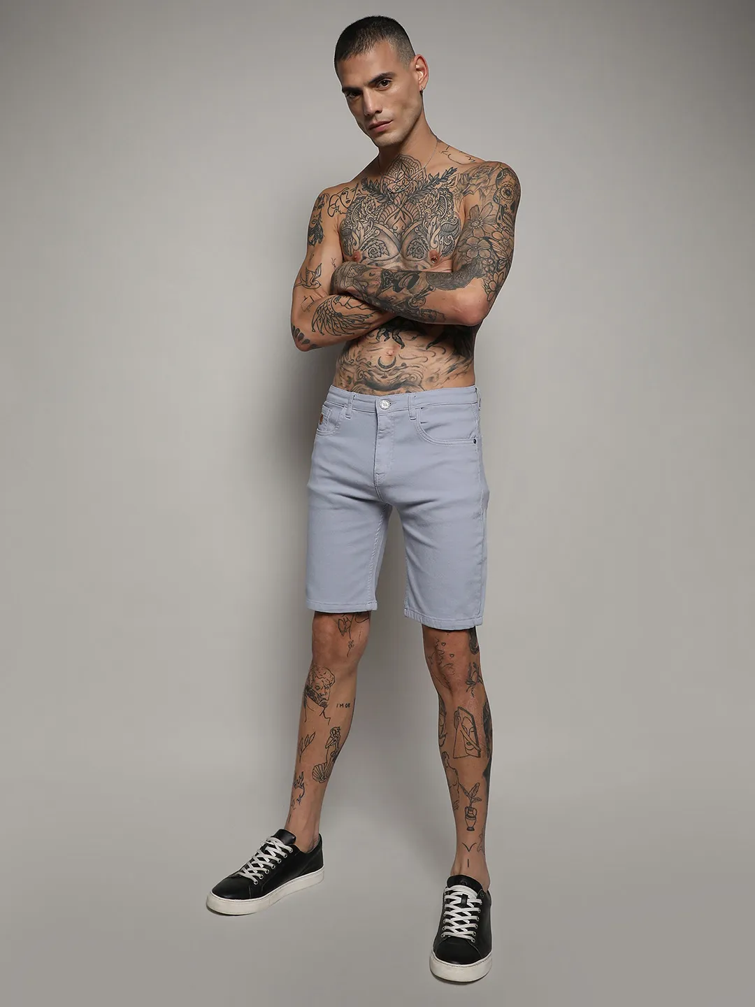 Chino Denim Shorts - Image 6