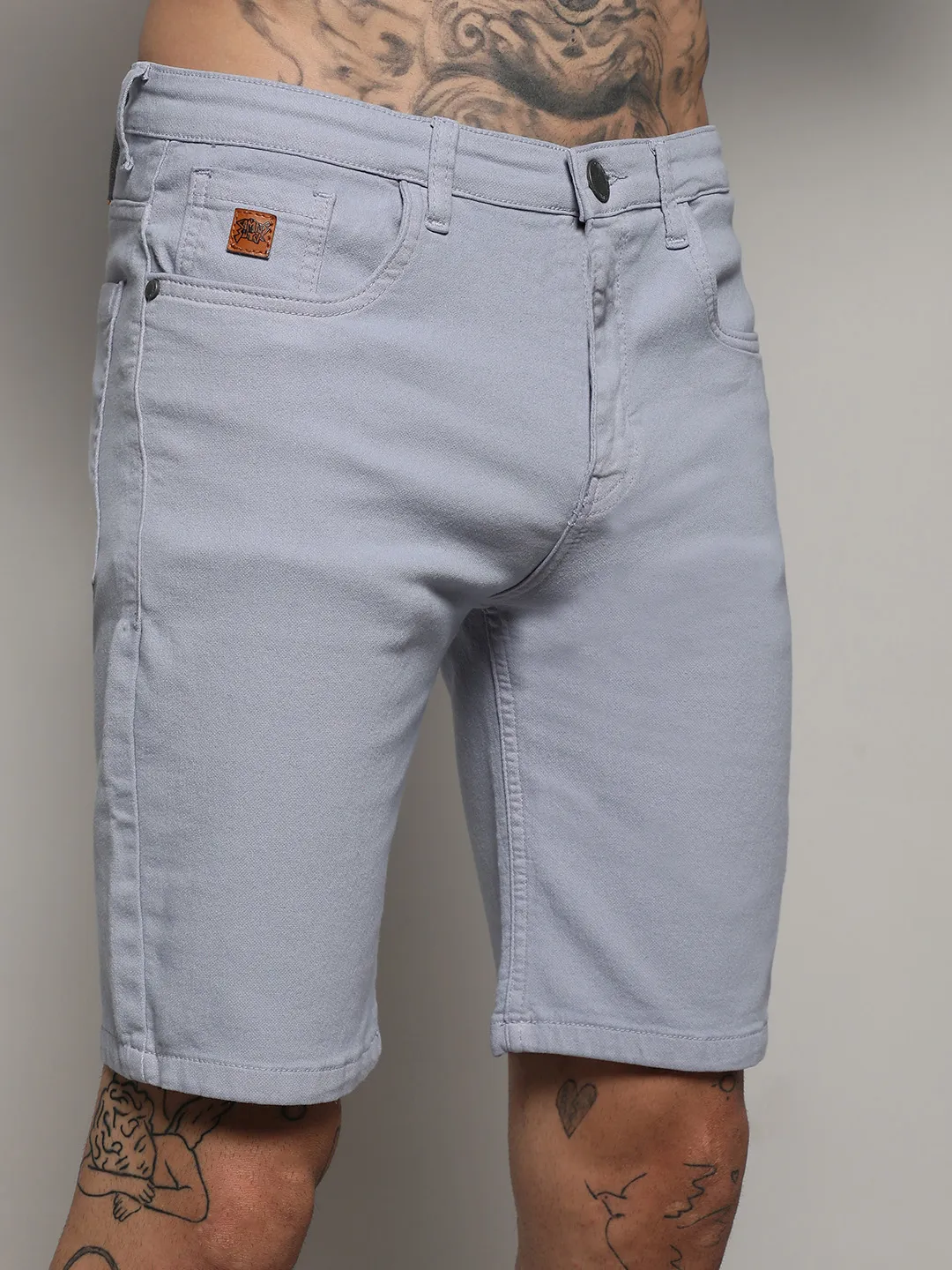 Chino Denim Shorts - Image 7