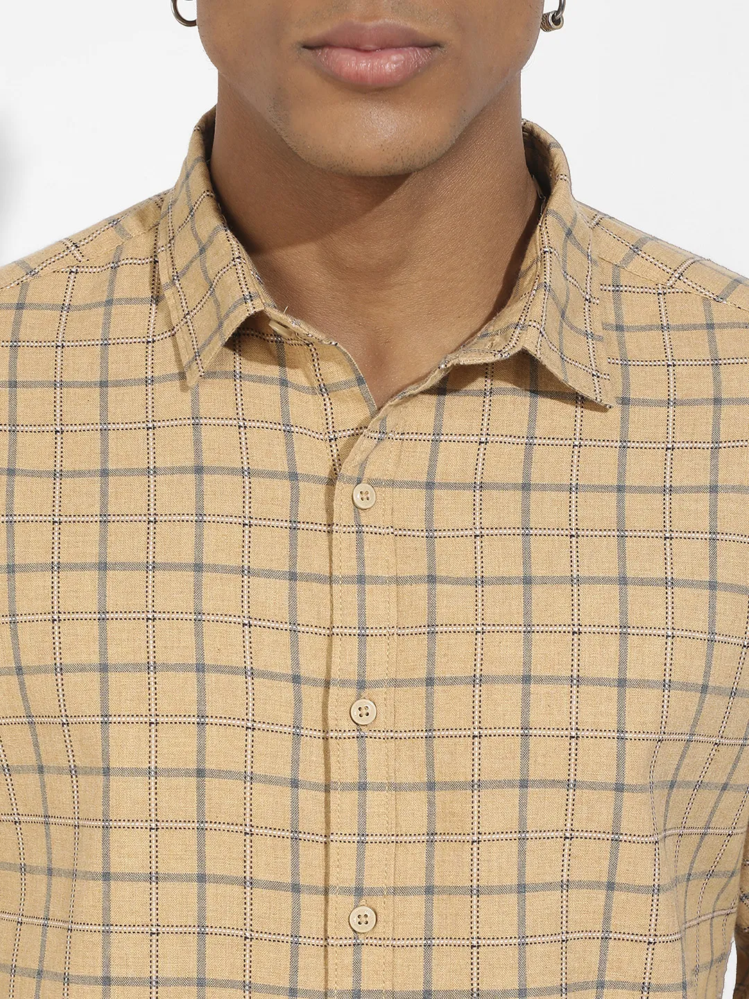Contrast Tartan Plaid Shirt - Image 7