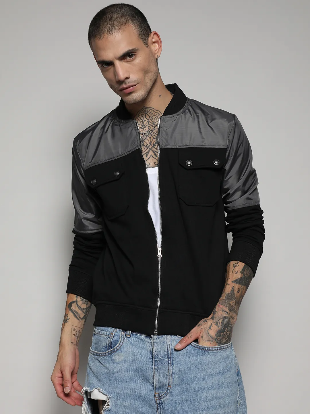 Zip-Front Jacket With Flap Pocket - Image 2