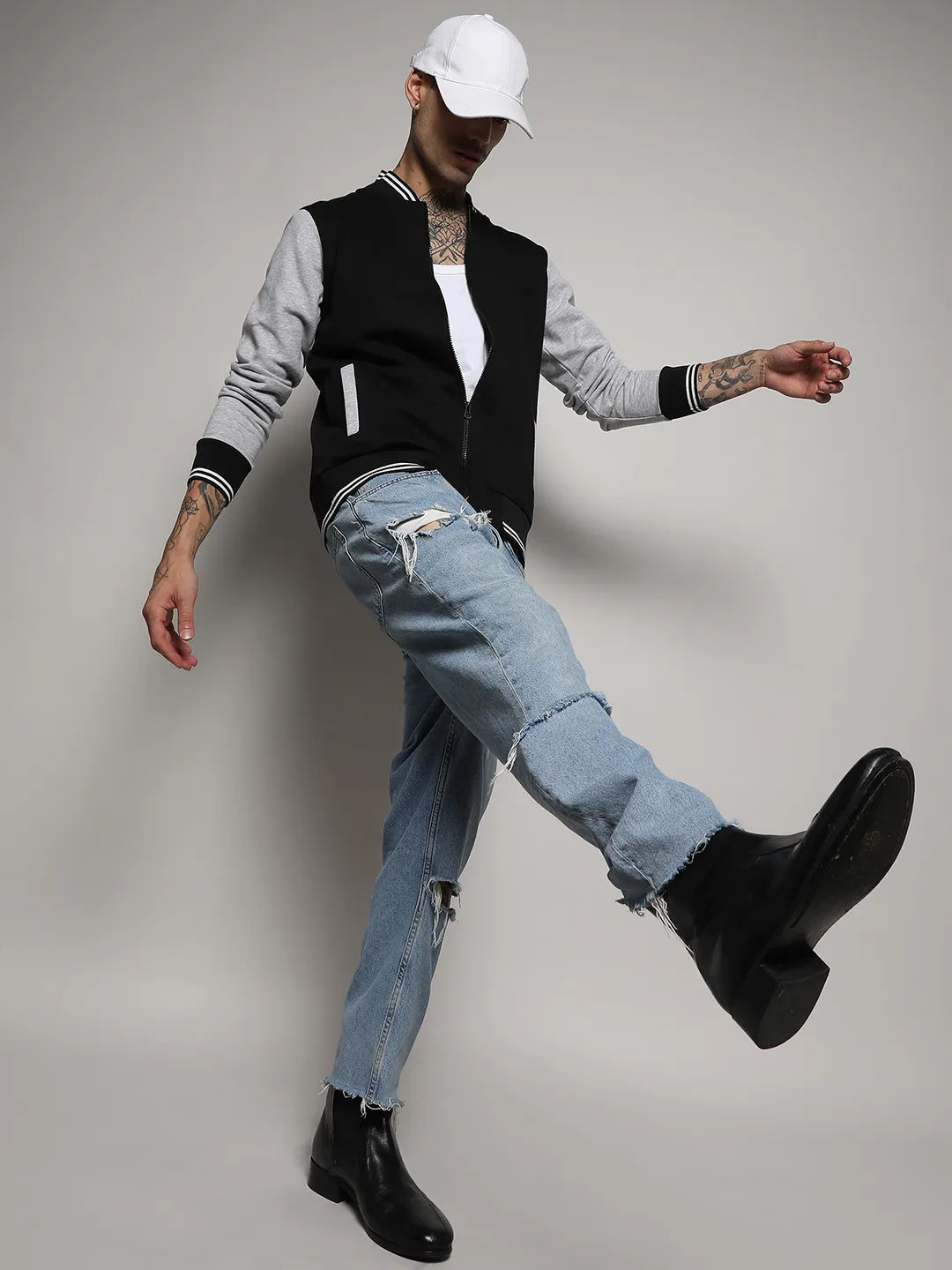 Zip-Front Jacket With Open-Angled Pocket - Image 6