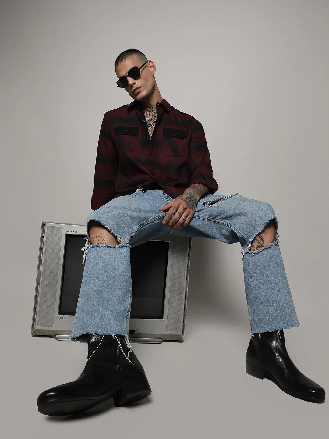 Horizontal Halo Striped Shirt - Image 6