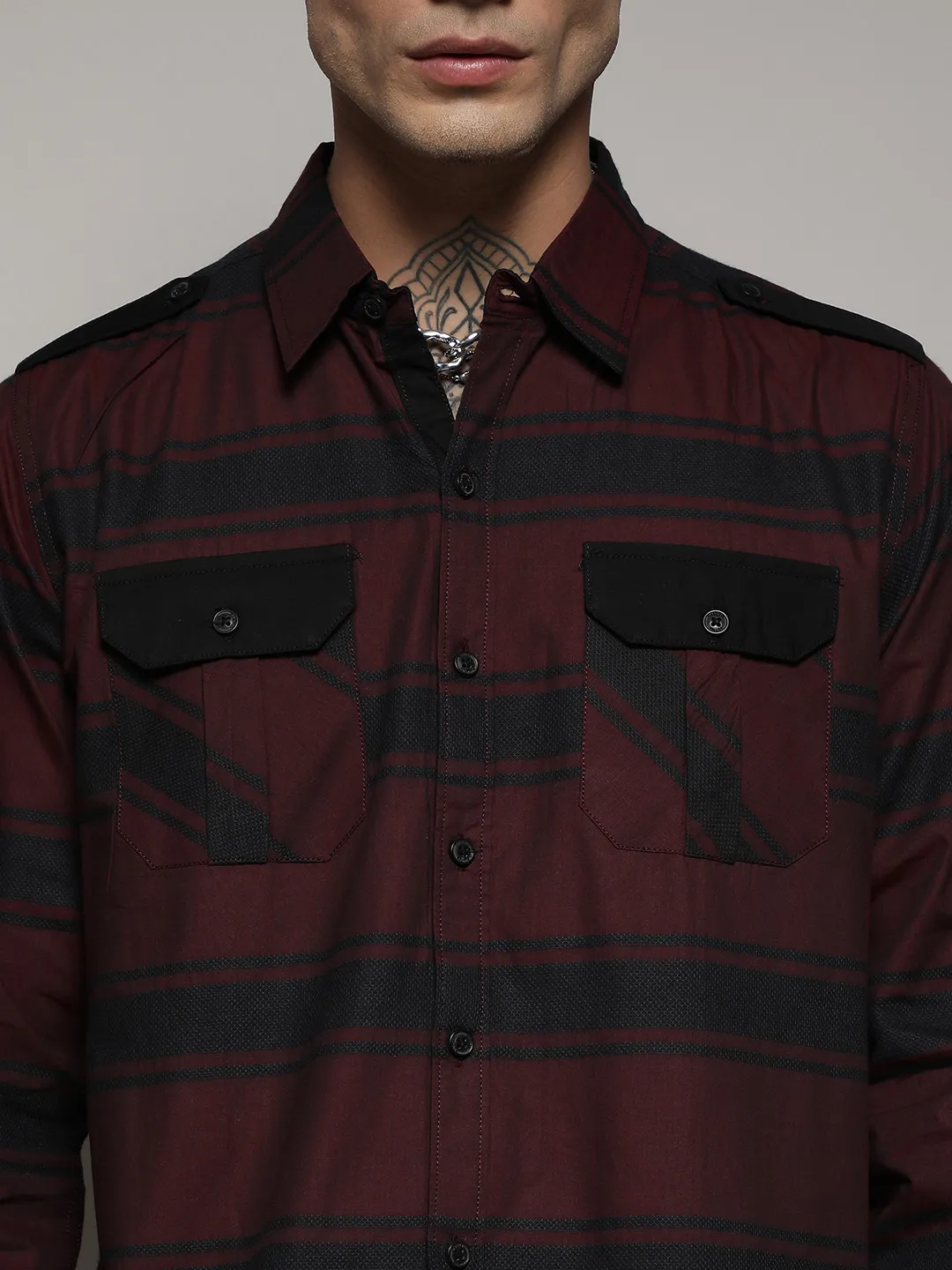 Horizontal Halo Striped Shirt - Image 7
