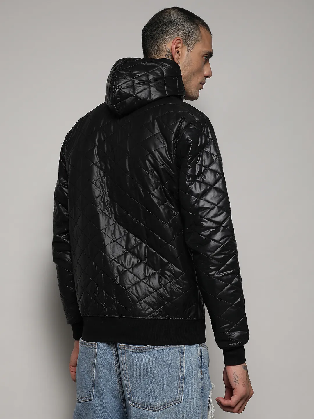 Quilted Puffer Jacket With Zip-Closure - Image 4