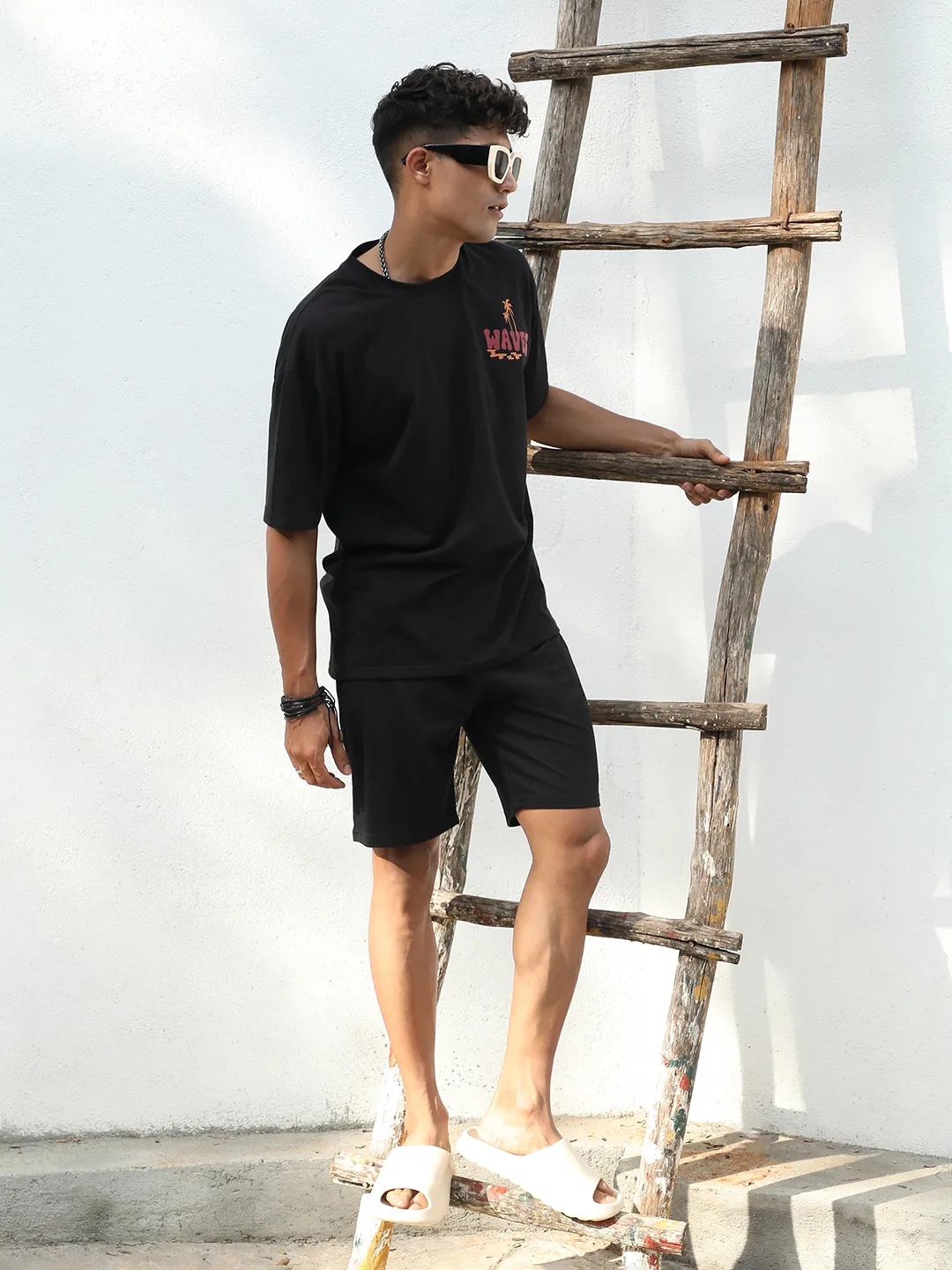 Oversized Happy Waves Co-Ord Set - Image 2