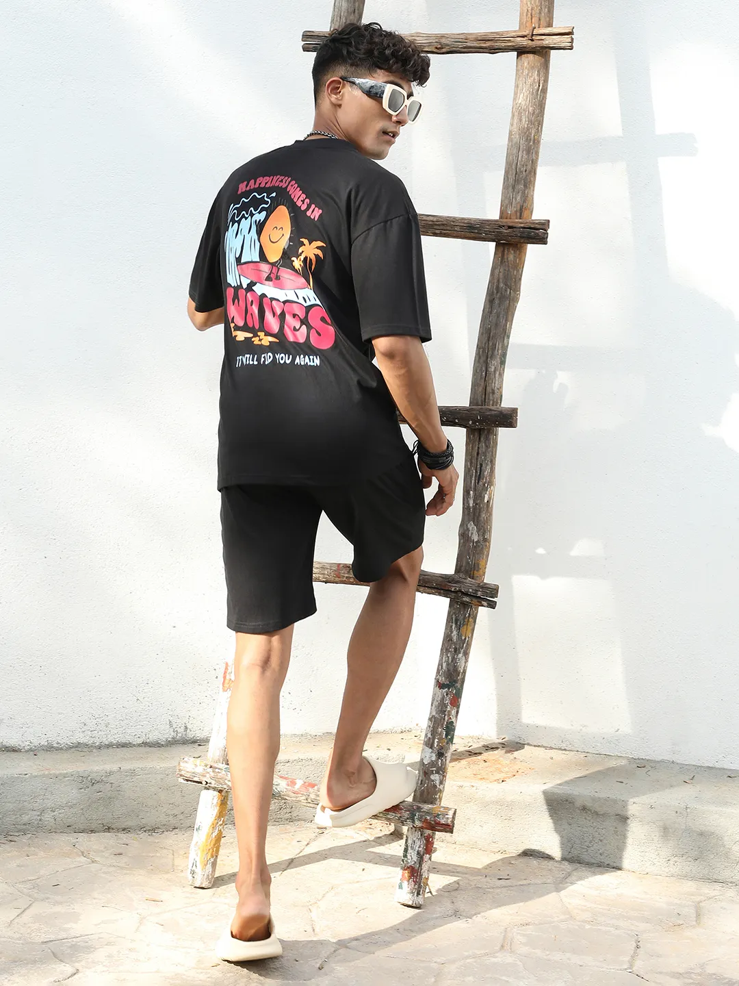 Oversized Happy Waves Co-Ord Set - Image 3