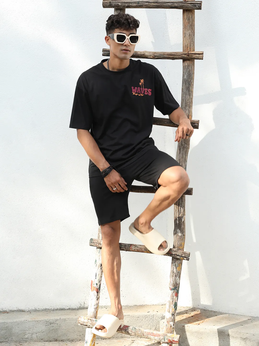 Oversized Happy Waves Co-Ord Set - Image 4