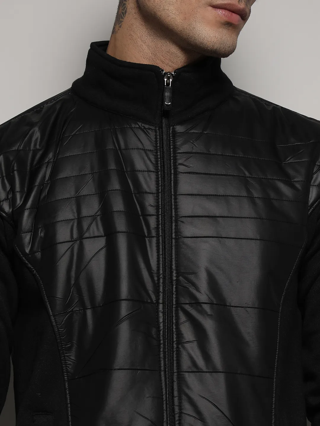 Zip-Front Jacket With Quilted Detail - Image 7