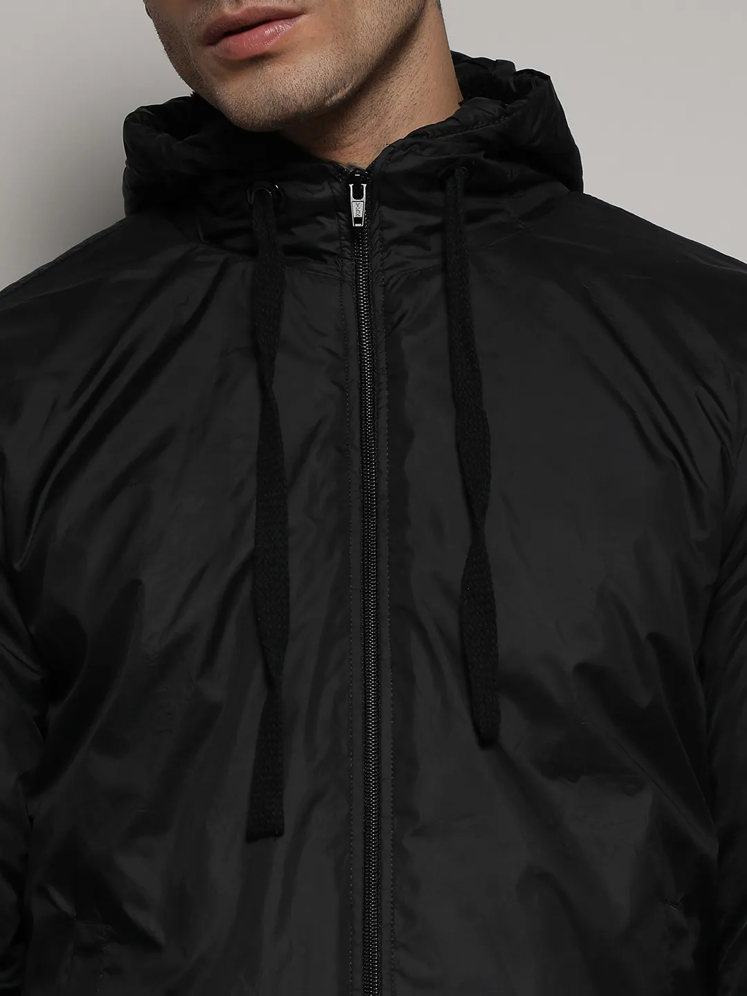 Zip-Front Jacket With Ribbed Hem - Image 7