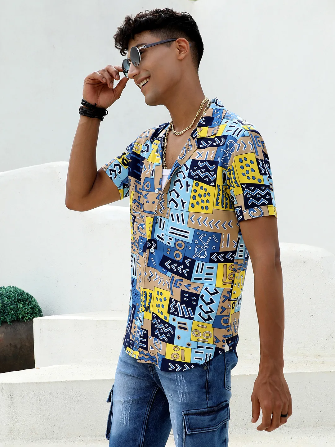 Aztec Print Shirt - Image 3