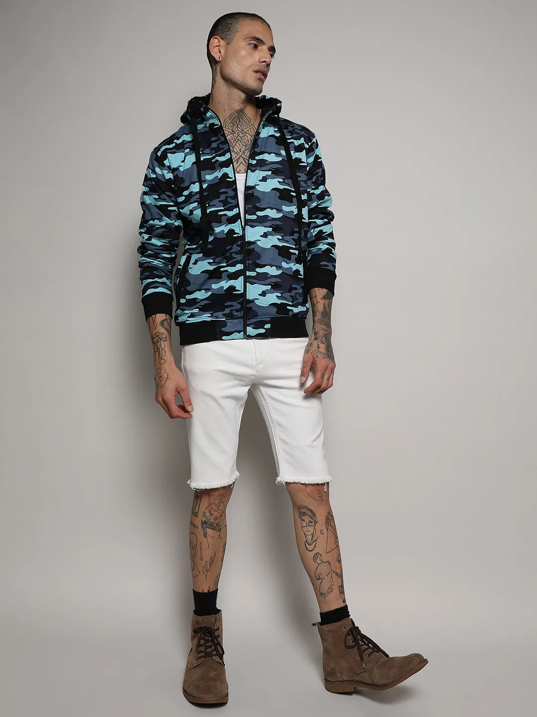 Camouflage Hoodie With Insert Pocket - Image 5