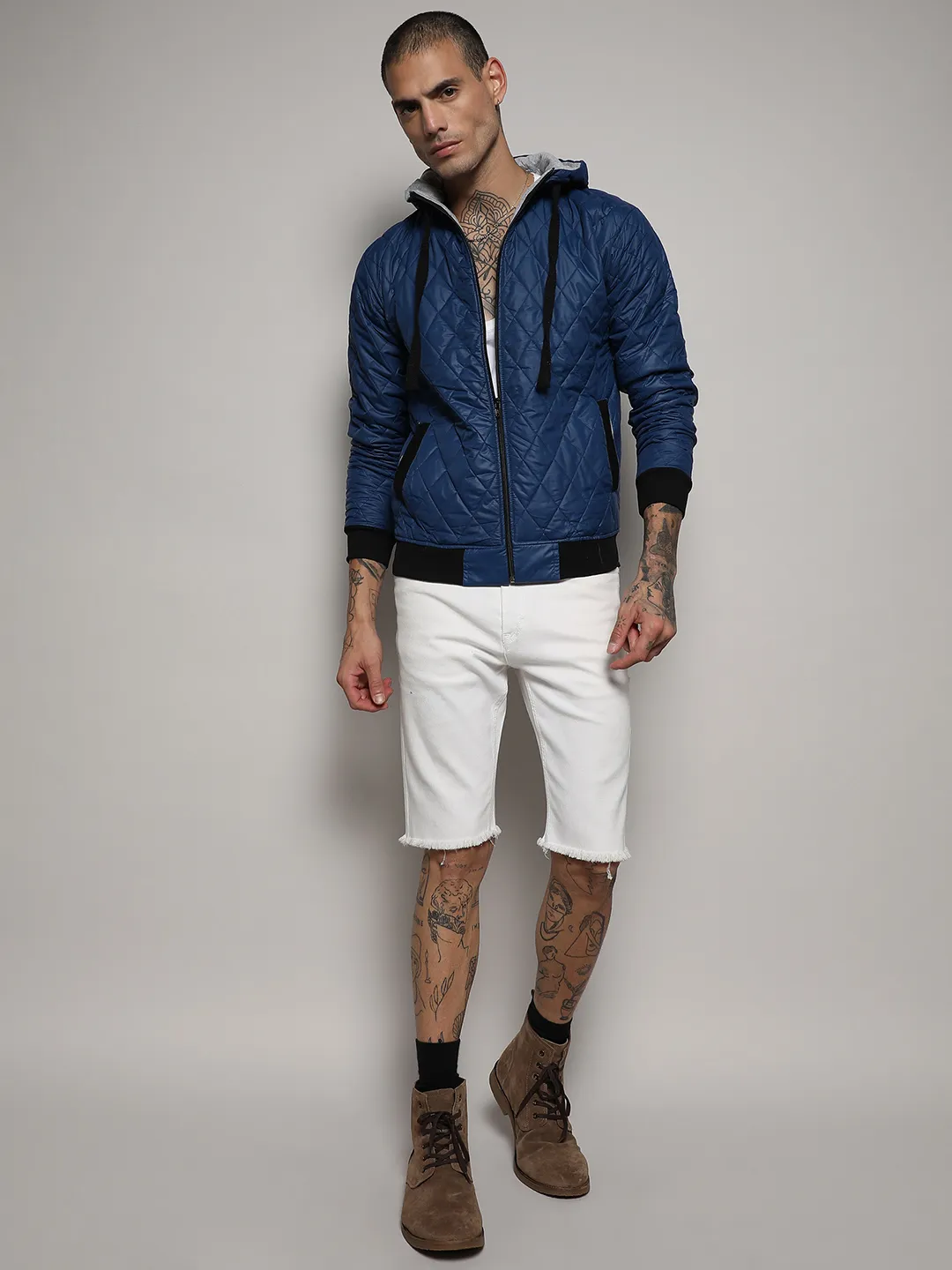 Quilted Puffer Jacket With Zip-Closure - Image 5
