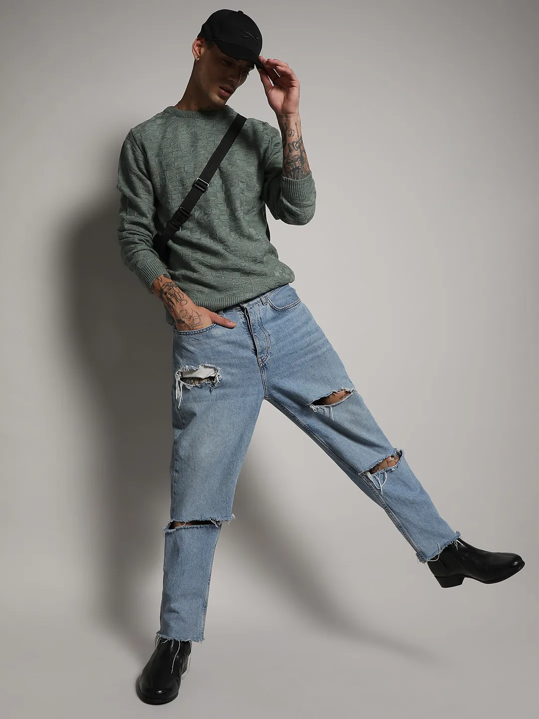 Textured Knit Sweater - Image 6