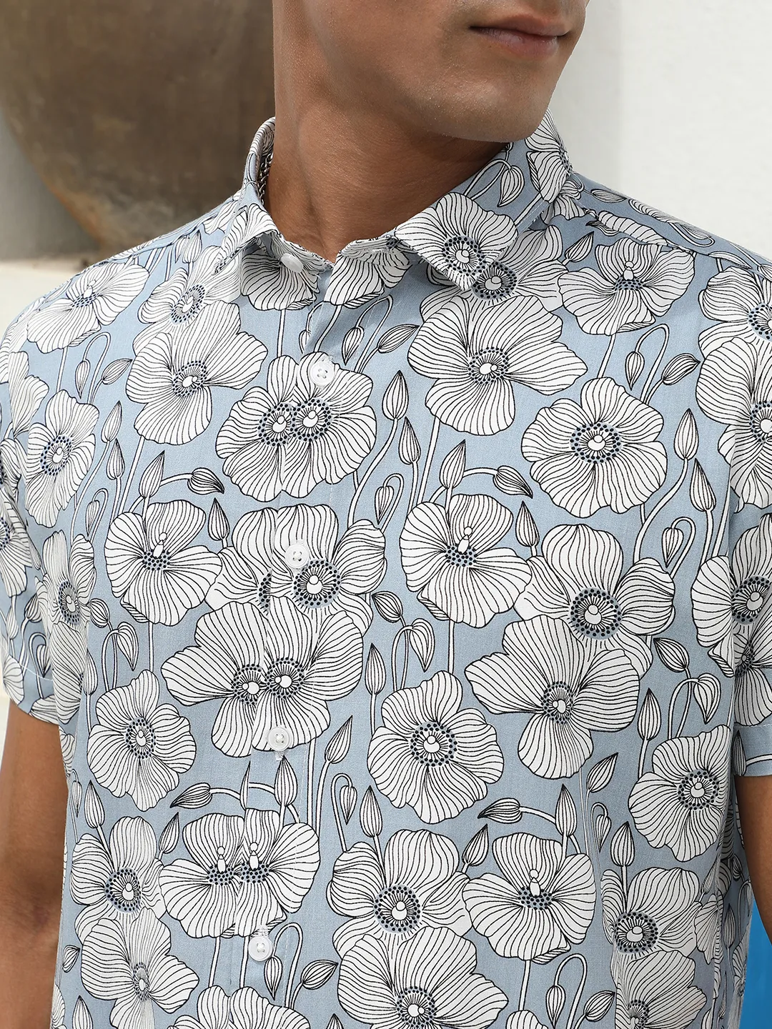 Botanical Print Shirt - Image 7