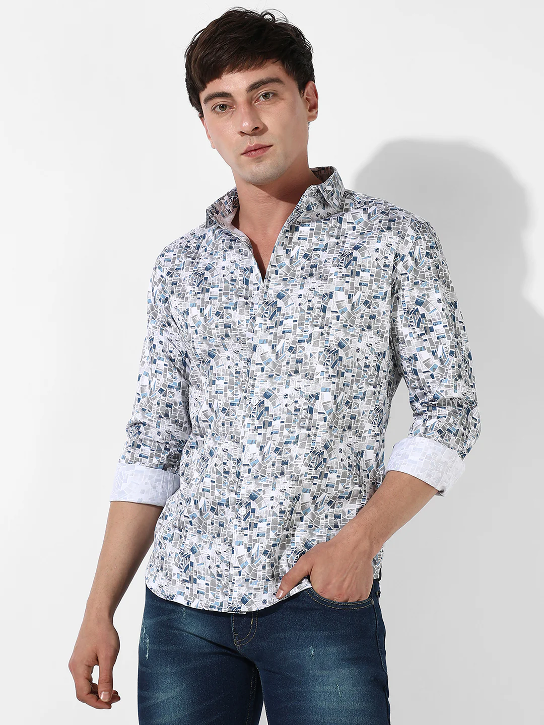 Abstract Cotton Shirt - Image 2