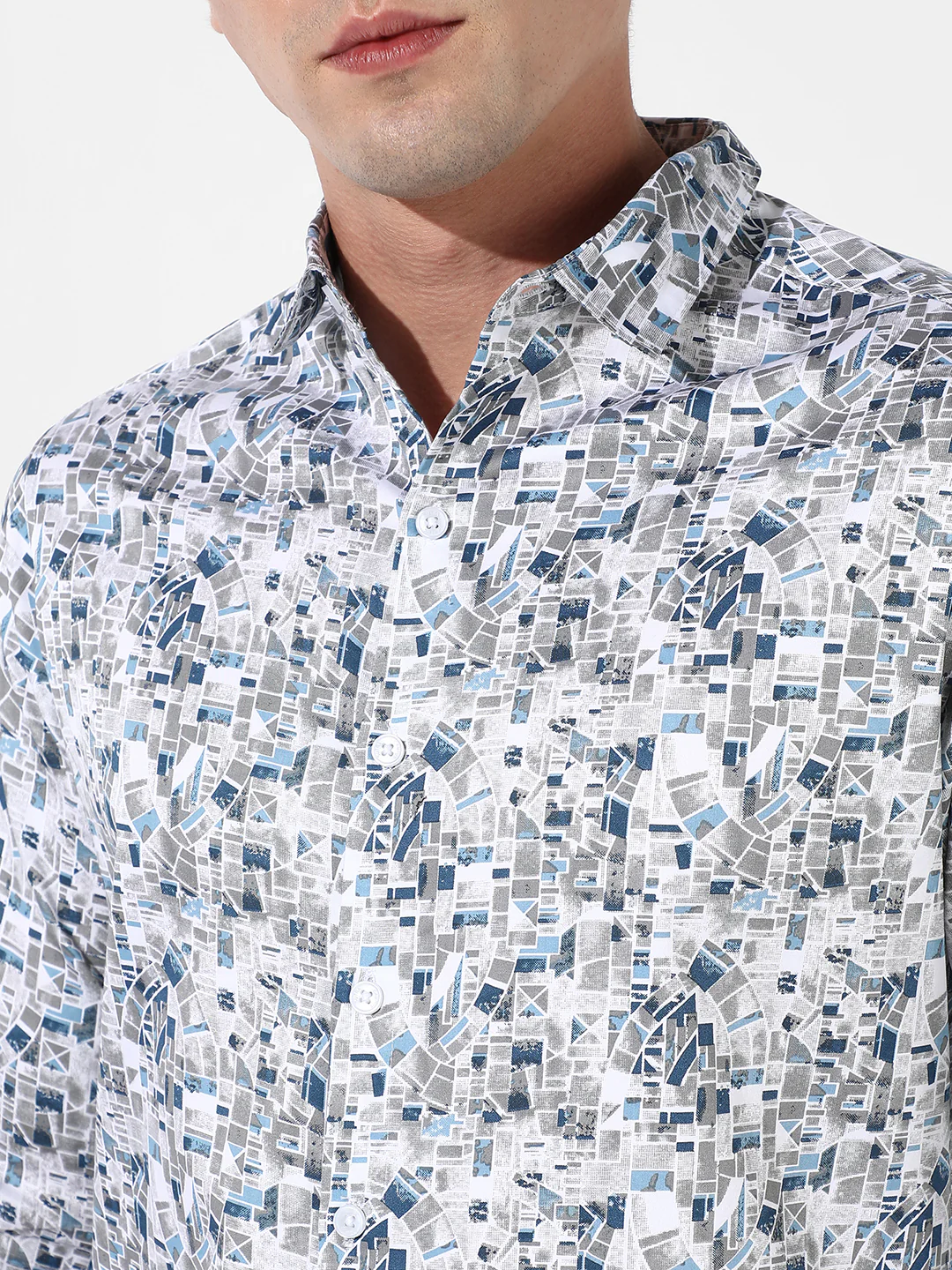 Abstract Cotton Shirt - Image 7