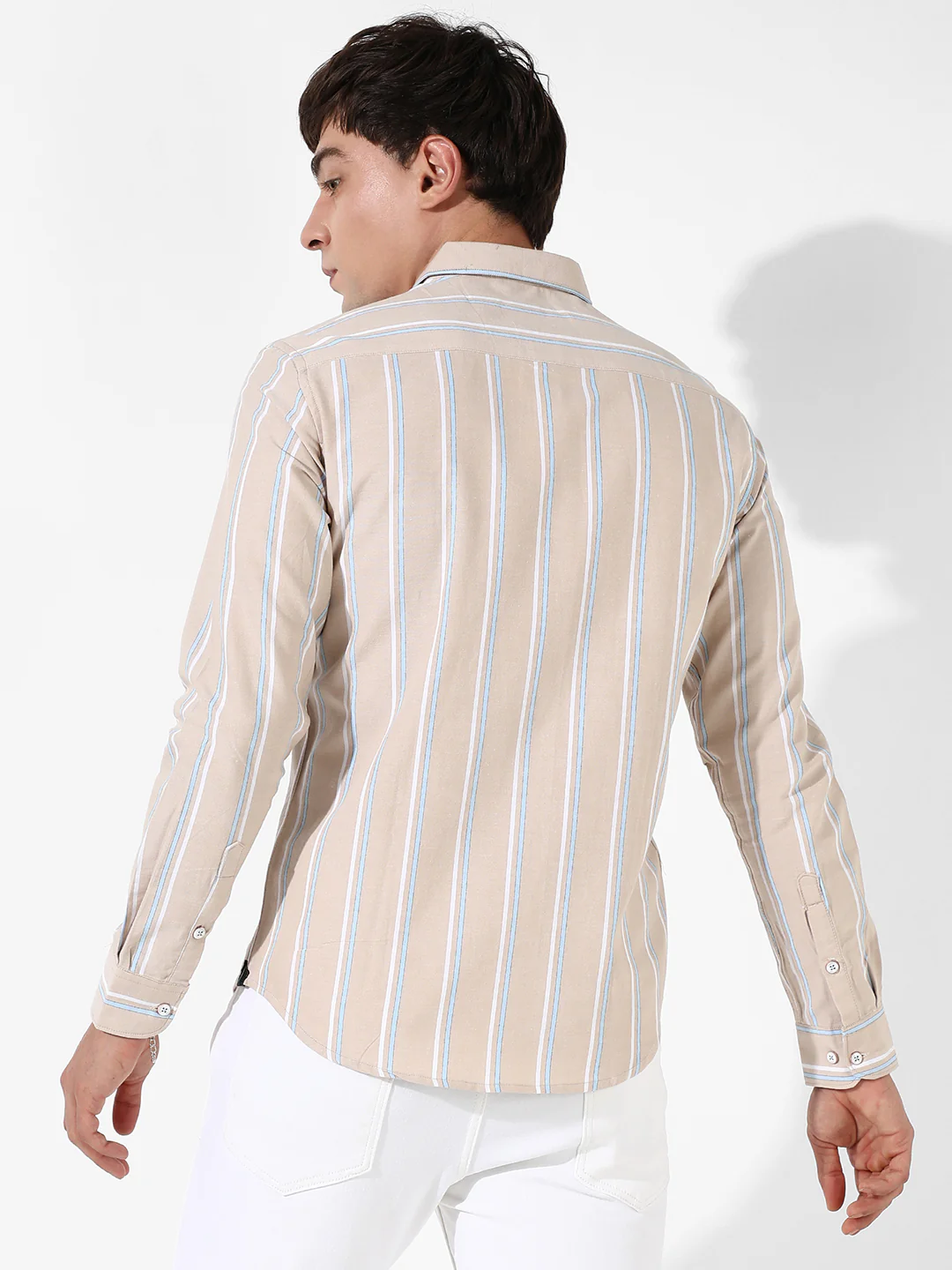 Striped Cotton Shirt - Image 4