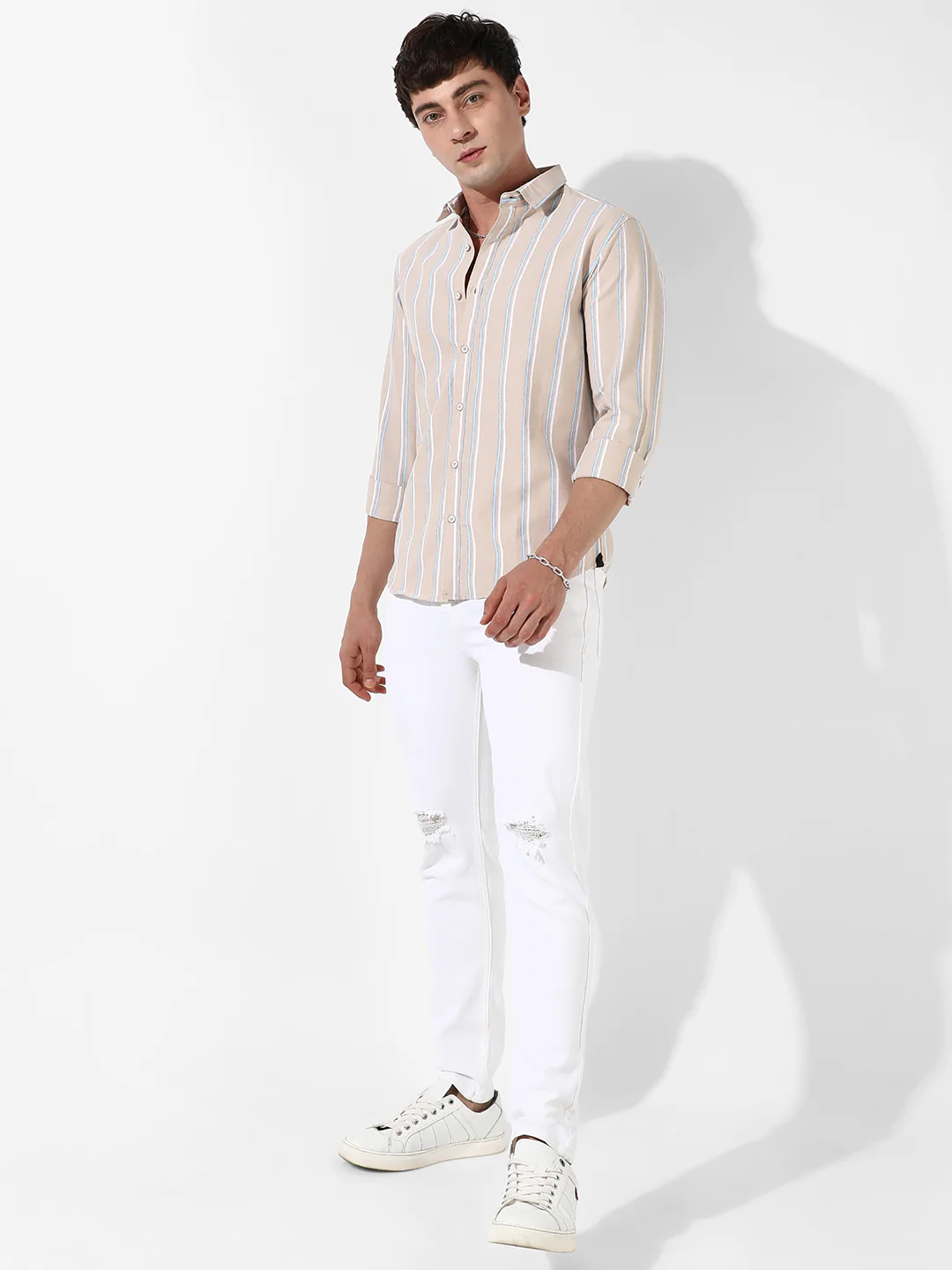 Striped Cotton Shirt - Image 5