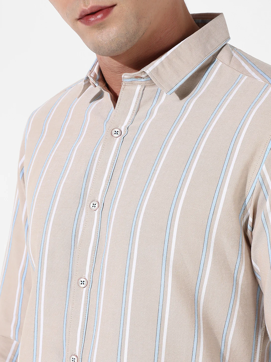 Striped Cotton Shirt - Image 7
