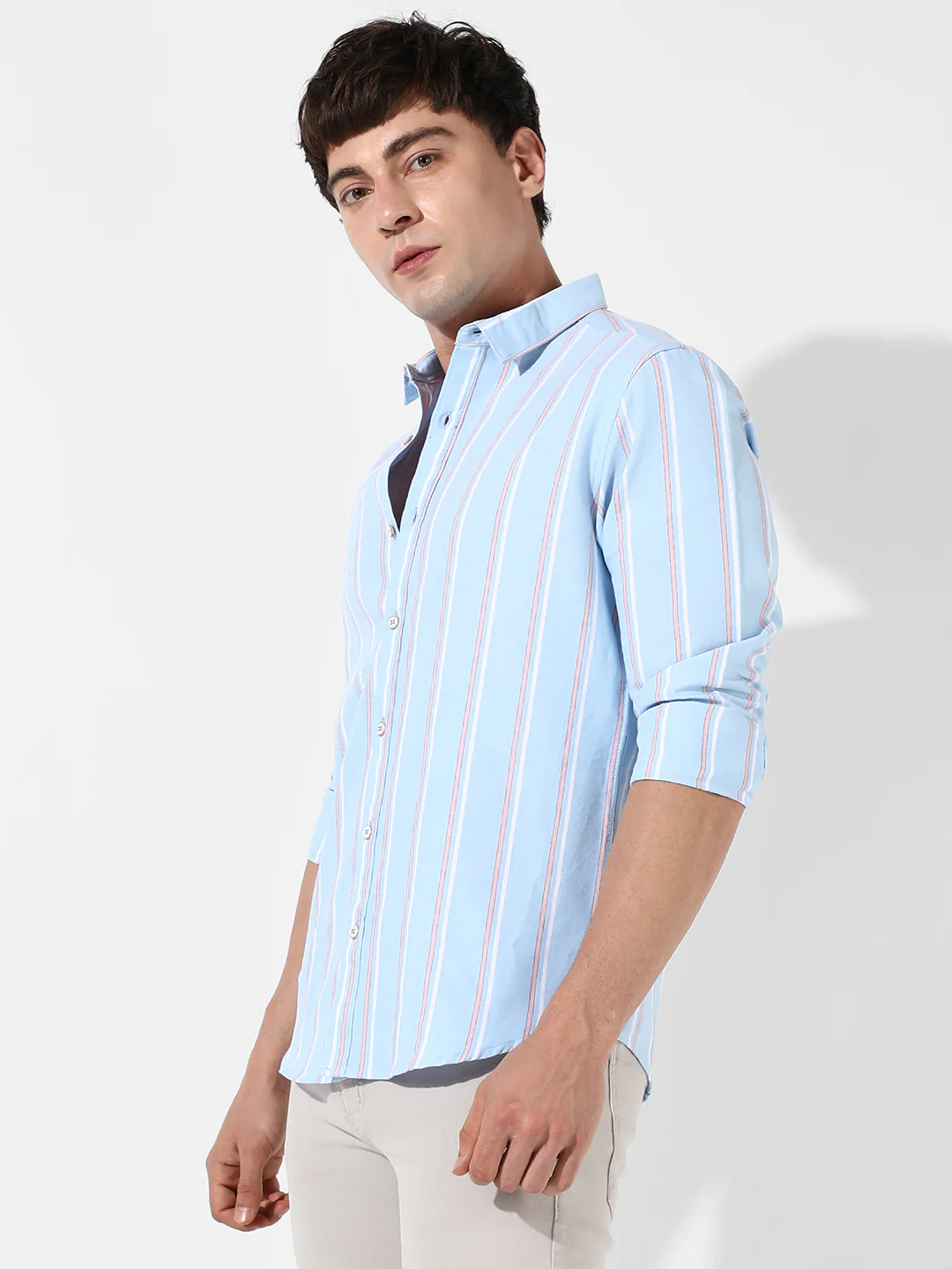 Striped Cotton Shirt - Image 3