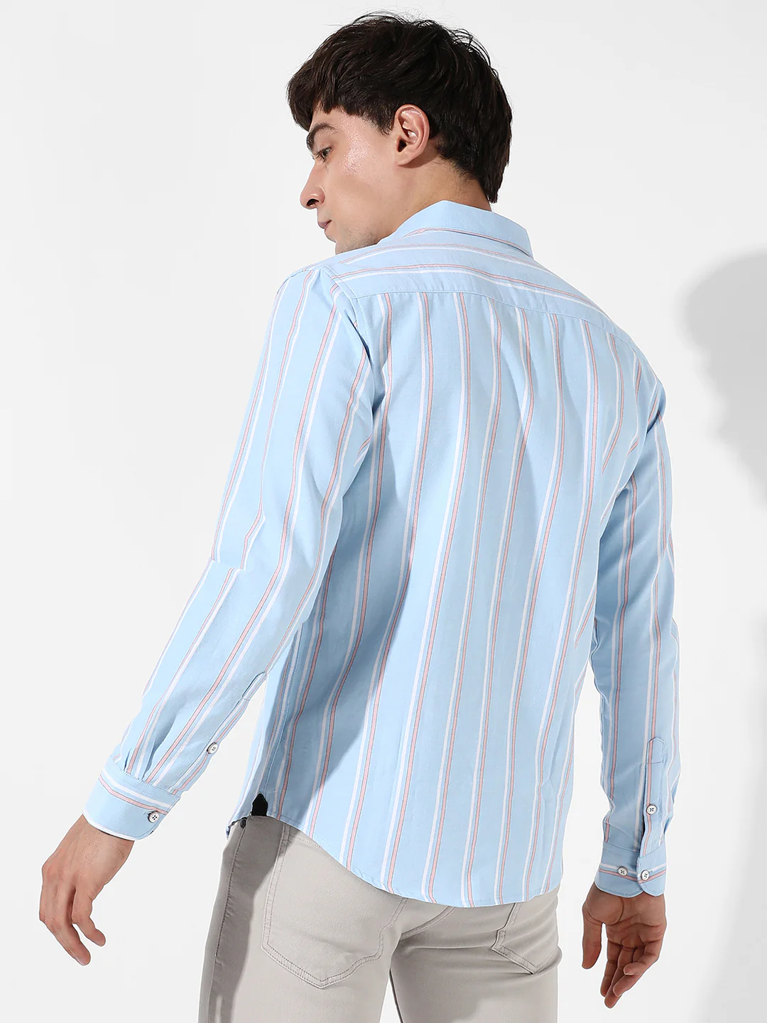Striped Cotton Shirt - Image 4