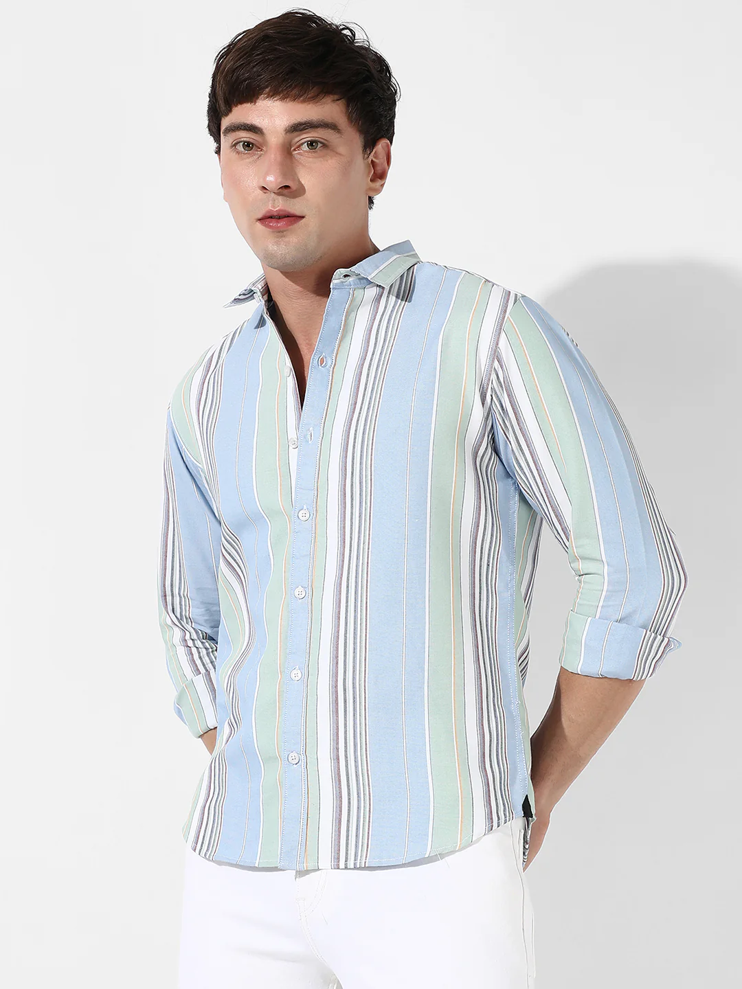 Striped Cotton Shirt - Image 2