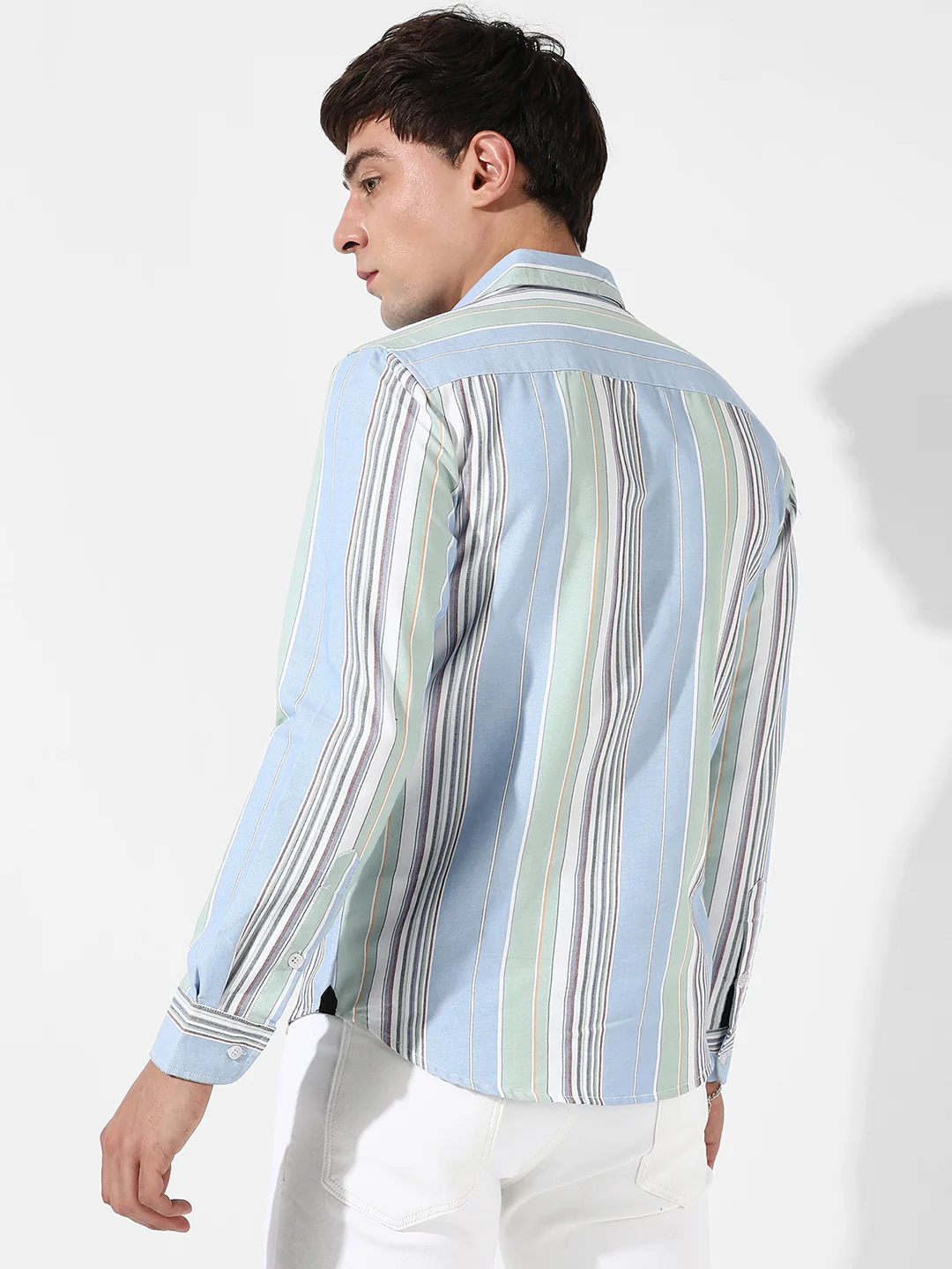 Striped Cotton Shirt - Image 4