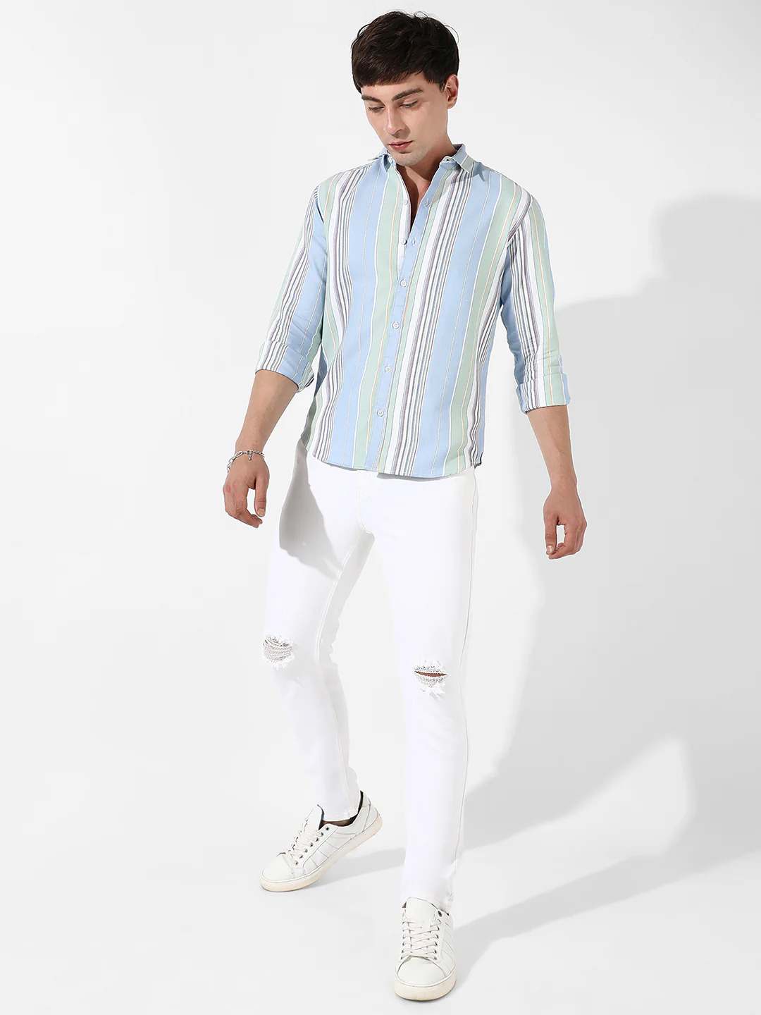 Striped Cotton Shirt - Image 5