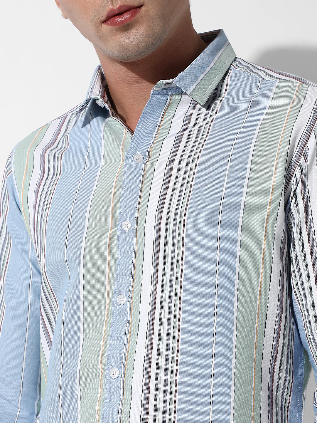 Striped Cotton Shirt - Image 7