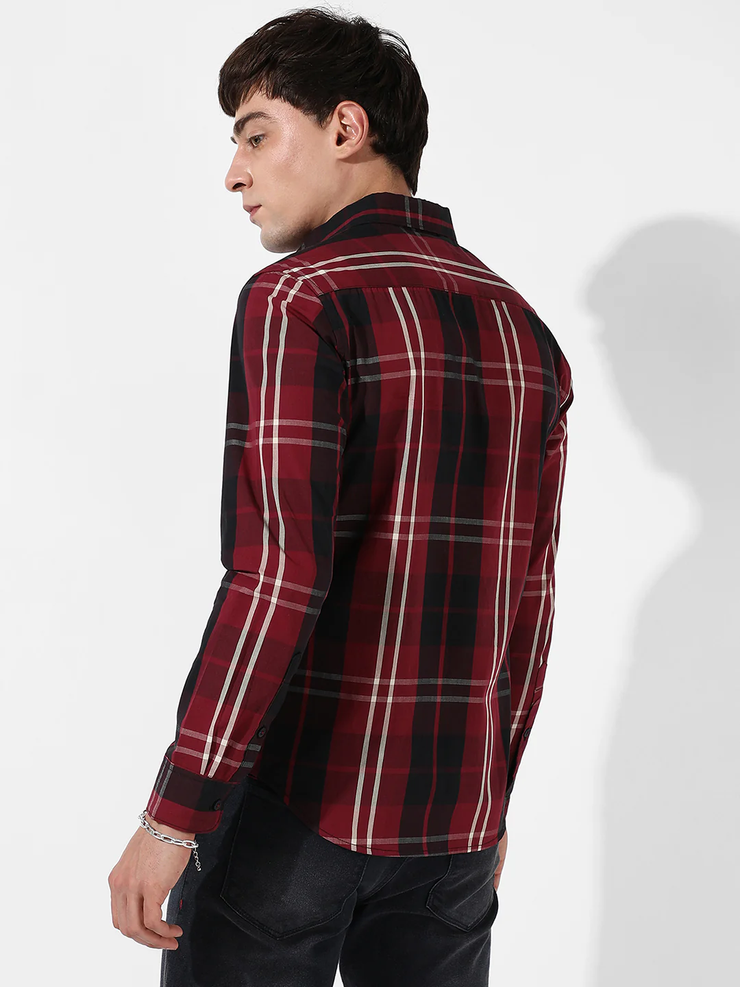 Cotton Plaid Shirt - Image 4