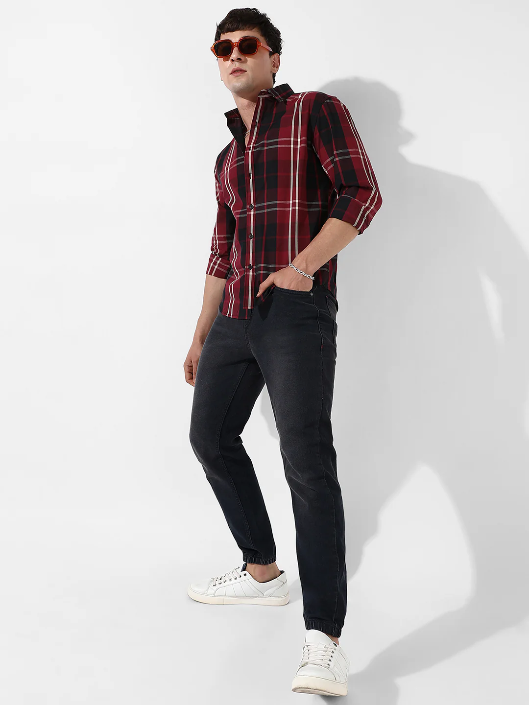 Cotton Plaid Shirt - Image 6