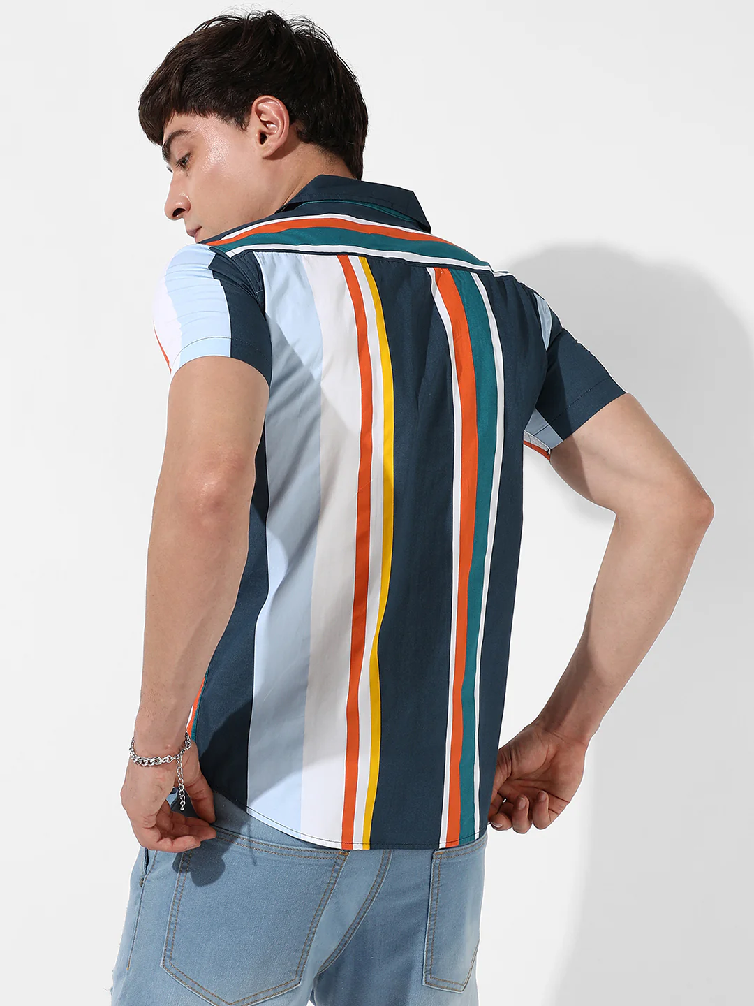 Striped Cotton Shirt - Image 4
