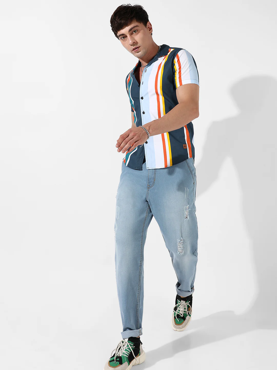 Striped Cotton Shirt - Image 5