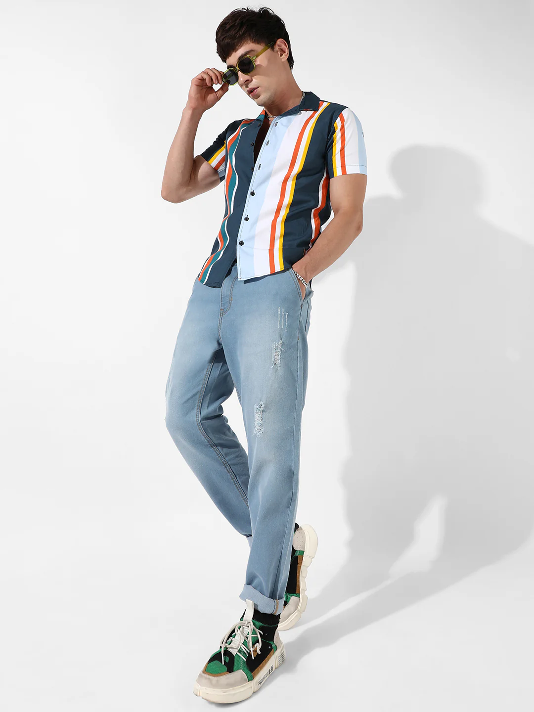 Striped Cotton Shirt - Image 6