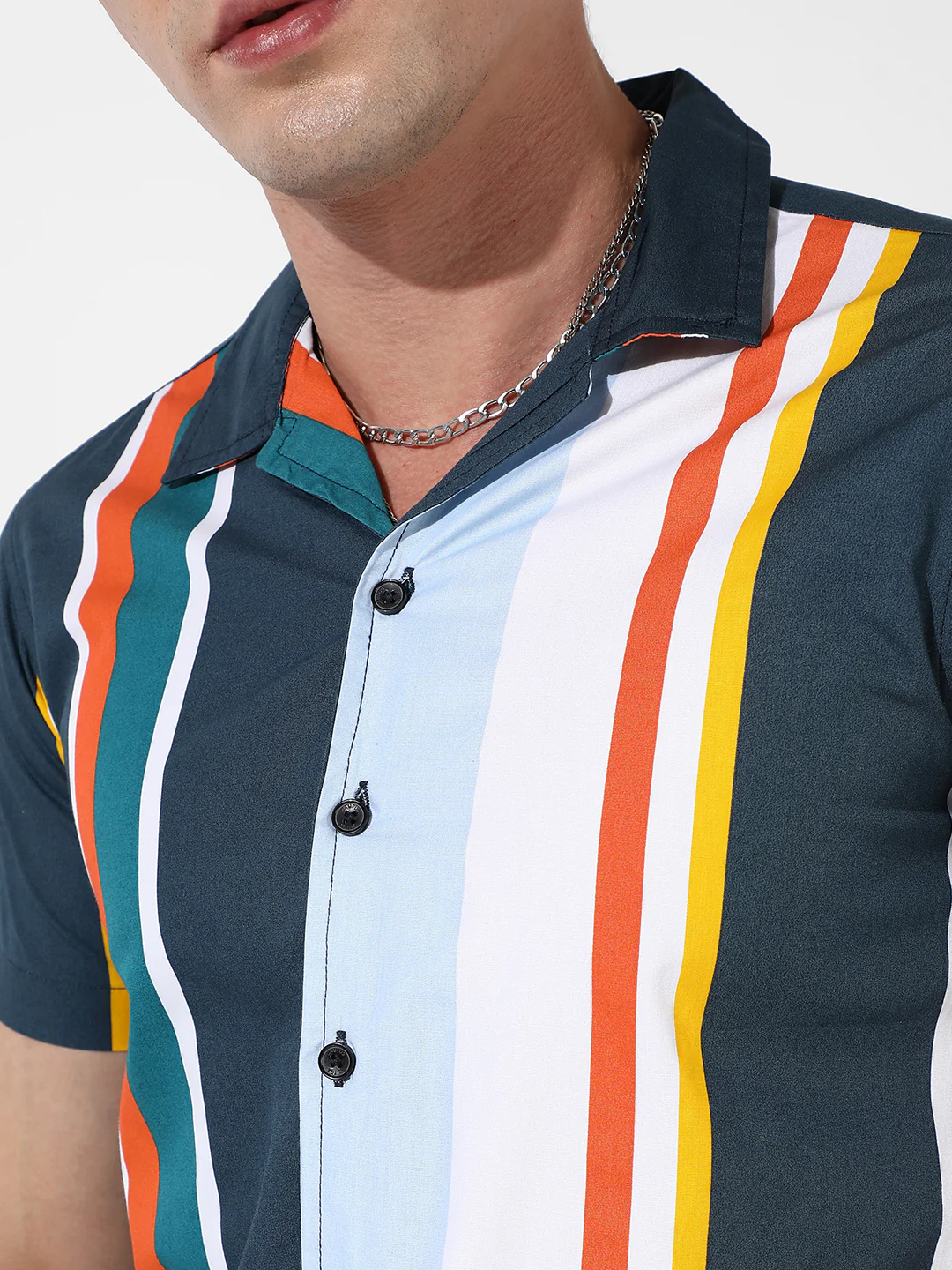 Striped Cotton Shirt - Image 7