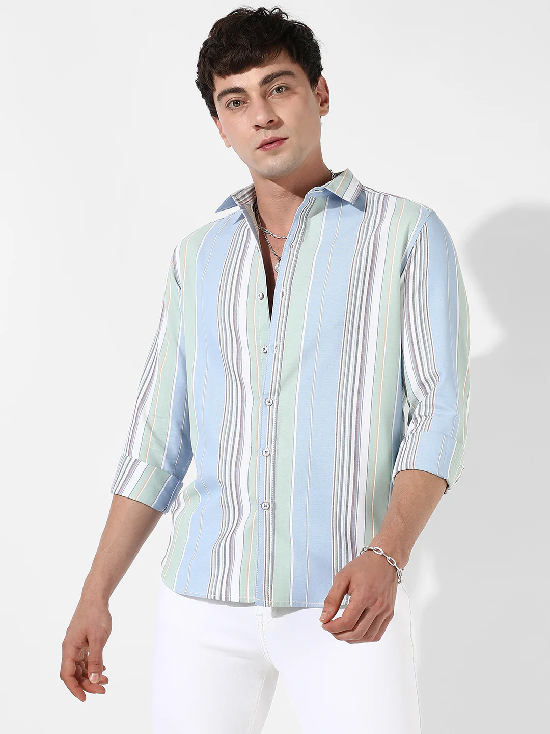 Striped Cotton Shirt - Image 2